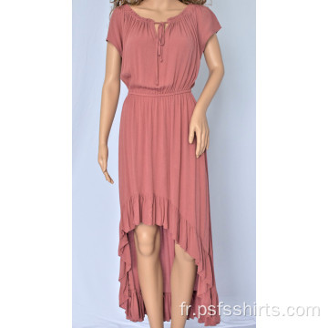 Robe longue irrégulière pour femme